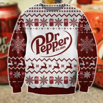 Dr Pepper Christmas Holiday Ugly Sweater