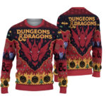 2025 Dungeons & Dragons Seven Dice A-Rolling Ugly Christmas Sweater