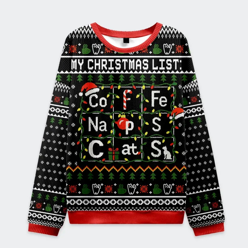 Elements Table Christmas Ugly Christmas Sweater Elements Table Christmas Ugly Christmas Sweater