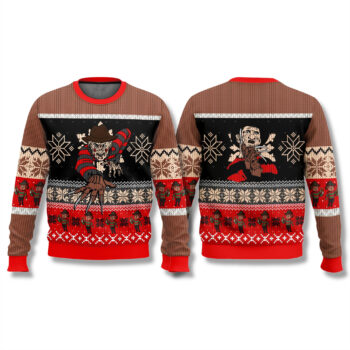 Freddy Krueger Crawling Ugly Christmas Sweater