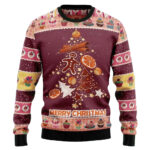 Gingerbread Christmas Tree Ugly Sweater