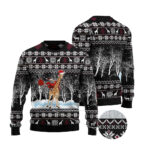 Giraffe And Santa Ugly Christmas Sweater