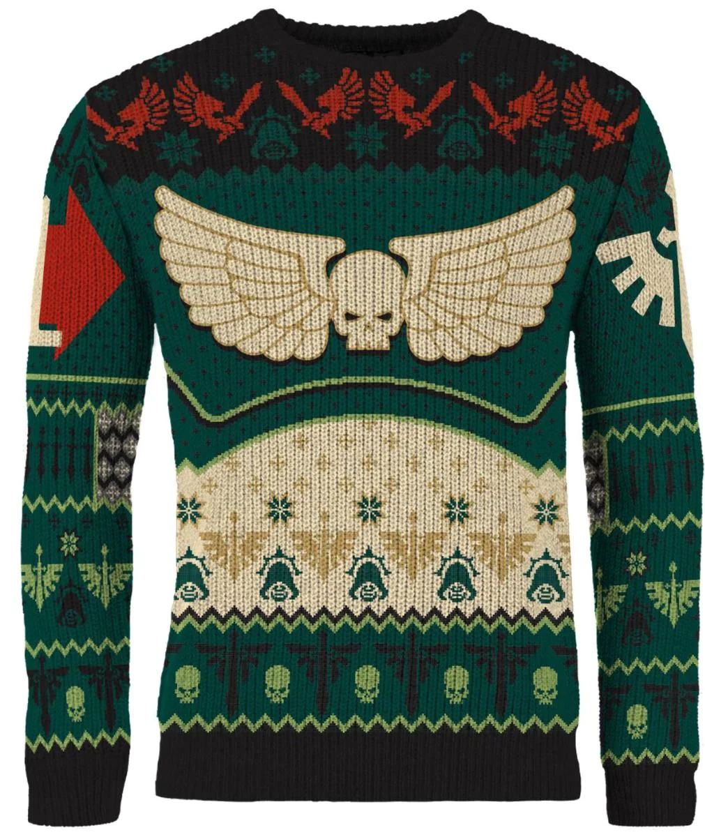 Grim Tidings Dark Angels Ugly Christmas Sweater Grim Tidings Dark Angels Ugly Christmas Sweater
