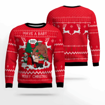 Have A Barry Merry Christmas Naughty or Nice Ugly Christmas Sweater