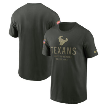 Houston Texans Forest Green 2025 Salute to Service T-Shirt