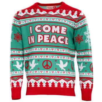 I Come in Peace Ugly Christmas Sweater
