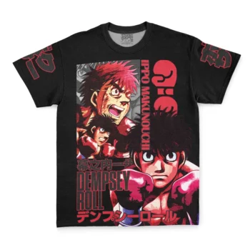 Ippo Makunouchi Black Hajime no Ippo Streetwear T-Shirt