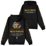 Iron Maiden 50th Anniversary World Slavery Tour 85 85 Powerslave Pharaoh Eddie Hoodie