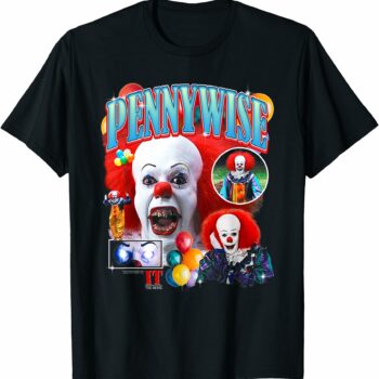 It Pennywise the Clown Collage Horror T-Shirt