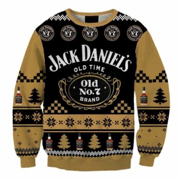 Jack Daniel Christmas Holiday Ugly Sweater