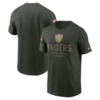 Las Vegas Raiders Forest Green 2025 Salute to Service T-Shirt