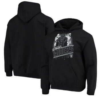 Las Vegas Raiders Junk Food Black Star Wars Empire Hoodie