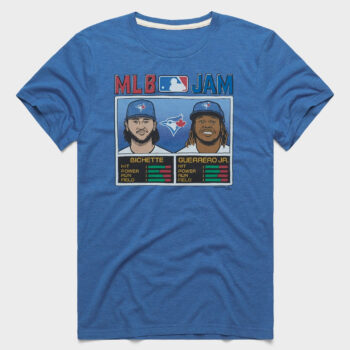 League Baseball Jam Blue Jays Bichette And Guerrero Jr T-Shirt