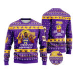 Lebron James Lakers King Merry Christmas Champion Ugly Sweater