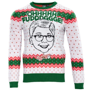 Licensed A Christmas Story Ralphie Ohh Fuddggee Adult Ugly Christmas Sweater