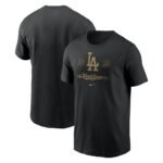 Los Angeles Dodgers Black 2025 World Series World Wide T-Shirt