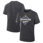 Los Angeles Dodgers Heather Charcoal 2025 National League Champions Locker Room Shirt