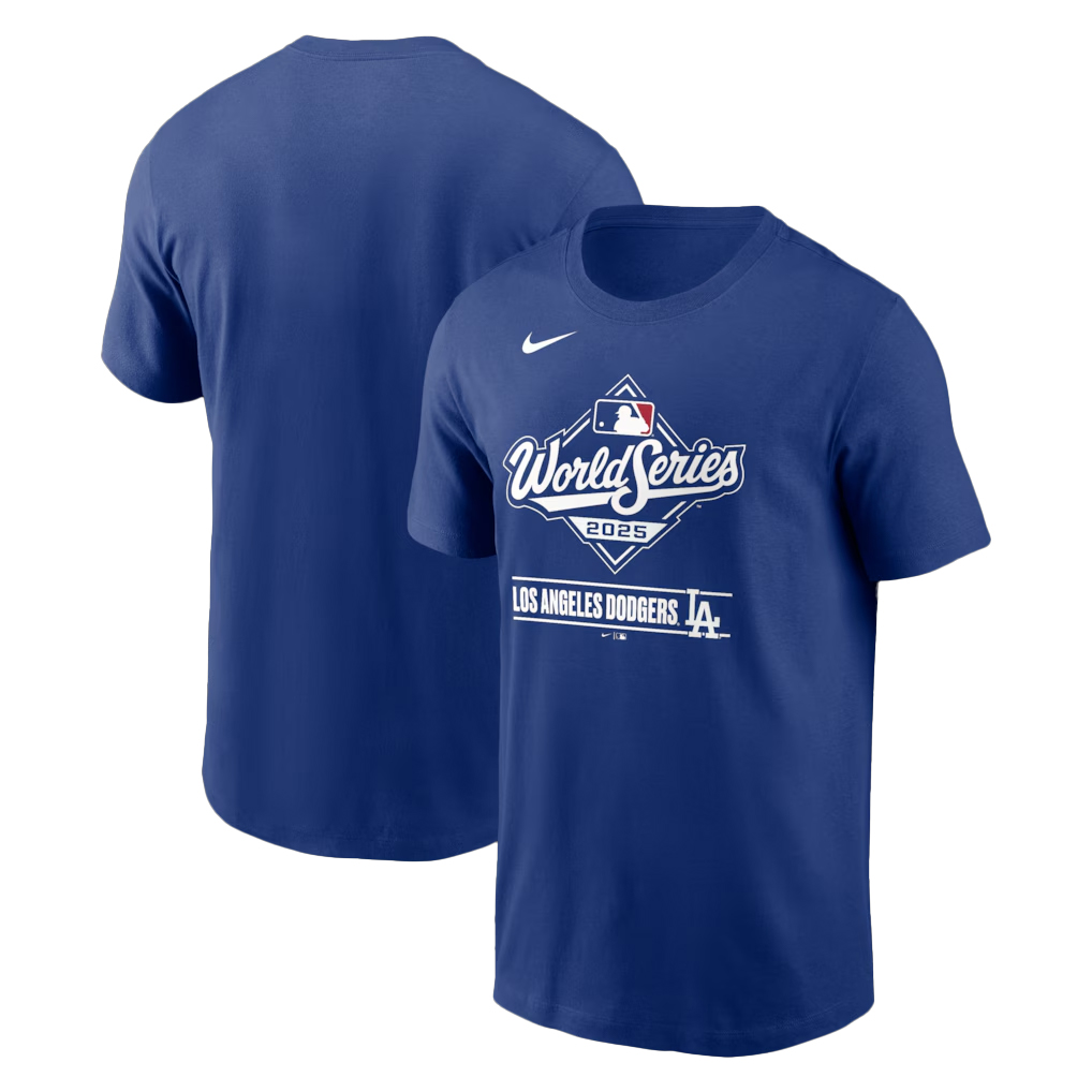 Los Angeles Dodgers Royal 2025 World Series Icon T-Shirt Los Angeles Dodgers Royal 2025 World Series Icon T-Shirt