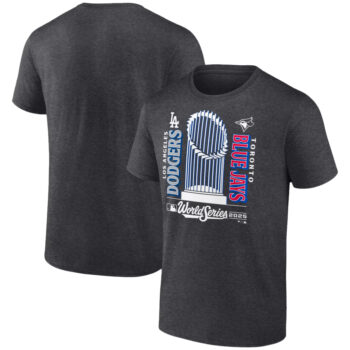 Los Angeles Dodgers vs. Toronto Blue Jays Charcoal Changeup Matchup T-Shirt