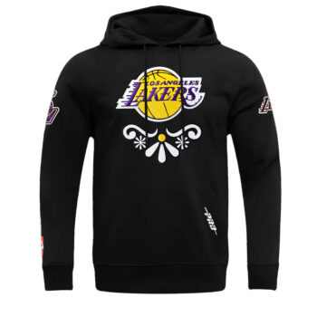 Los Angeles Lakers Sugar Skull Fleece Pullover Hoodie