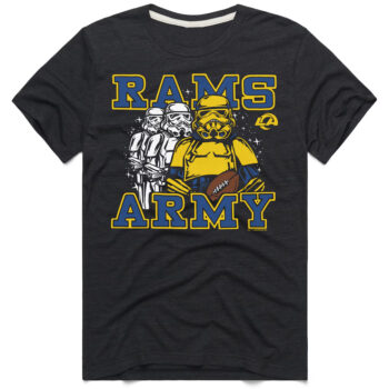 Los Angeles Rams Charcoal Star Wars x Football League T-Shirt