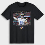 Los Angeles Rams Matthew Stafford Black Footbal League Flash Features Week 7 T-Shirt