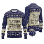 Lotr Taters Potatoes Ugly Christmas Sweater Navy