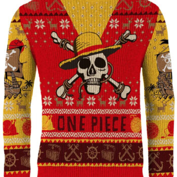 Luffy's Festive Voyage Ugly Christmas Sweater