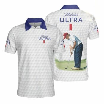 Michelob Ultra Donald Trump Golf Polo Shirt