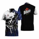Labatt Blue Skull Legend Polo Shirt