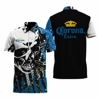 Corona Extra Skull Legend Polo Shirt