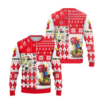 Mario Character Super Mario Ugly Christmas Sweater
