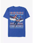 Marvel Captain America Sam Wilson Ugly Holiday T-Shirt