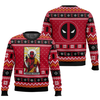 Marvel Jesus Deadpool Ugly Christmas Sweater
