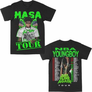 Youngboy "MASA Tour 4 F/B" Graphic T-Shirt