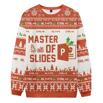 Master Of Slides Powerpoint Ugly Christmas Sweater