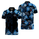 Michelob Ultra Blue Hibiscus Polo Shirt