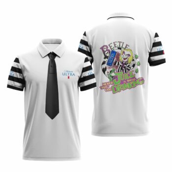 Michelob Ultra Is Beetlejuice Drink Polo Shirt