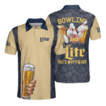 Miller Lite And Bowling Polo Shirt