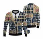 Miller Lite Christmas Diamond Plaid Ugly Sweater