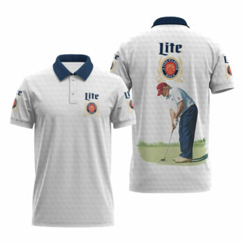 Miller Lite Donald Trump Golf Polo Shirt