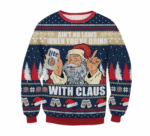 Miller Lite Drink With Claus Ugly Sweater