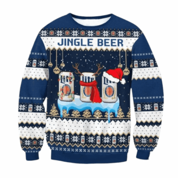 Miller Lite Jingle Beer Ugly Sweater