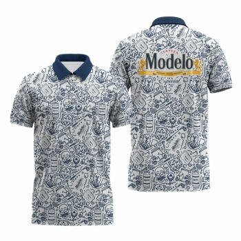 Modelo Summer Doodle Art Polo Shirt