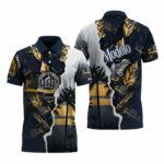 Modelo Tropical Torn Paper Polo Shirt