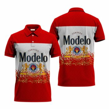 Colorful Modelo Series Red Polo Shirt