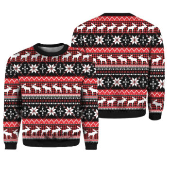 Moose Christmas Party Ugly Christmas Sweater