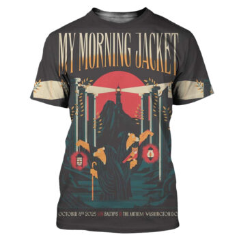 My Morning Jacket Washington DC Event Poster At The Anthem On October 8 2025 T-Shirt