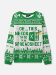 Needs to Be in an Excel Spreadsheet Ugly Christmas Sweater