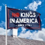 No Kings In America House Flag